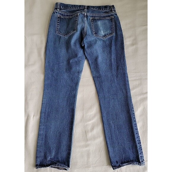 J Crew Mens 32x29 Jeans Urban Slim Fit Straight Cotton Distressed Mid Rise Blue - Picture 15 of 16